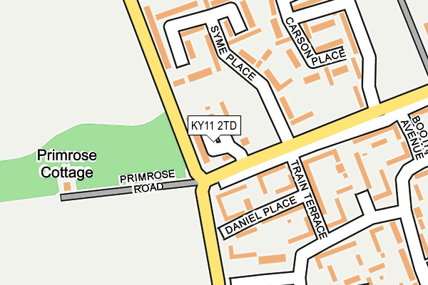 KY11 2TD map - OS OpenMap – Local (Ordnance Survey)