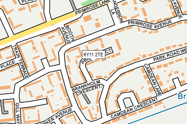 KY11 2TE map - OS OpenMap – Local (Ordnance Survey)