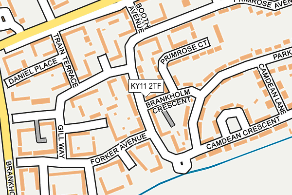 KY11 2TF map - OS OpenMap – Local (Ordnance Survey)