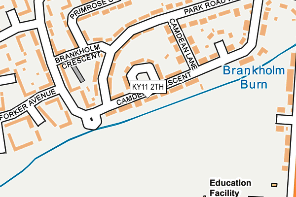 KY11 2TH map - OS OpenMap – Local (Ordnance Survey)