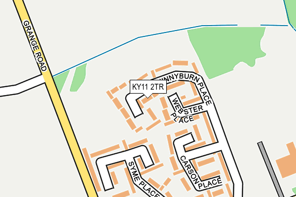 KY11 2TR map - OS OpenMap – Local (Ordnance Survey)