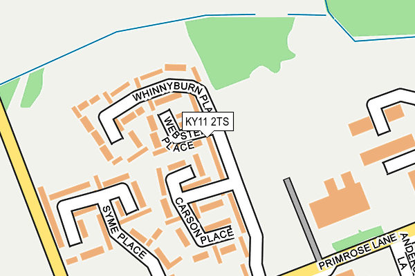KY11 2TS map - OS OpenMap – Local (Ordnance Survey)