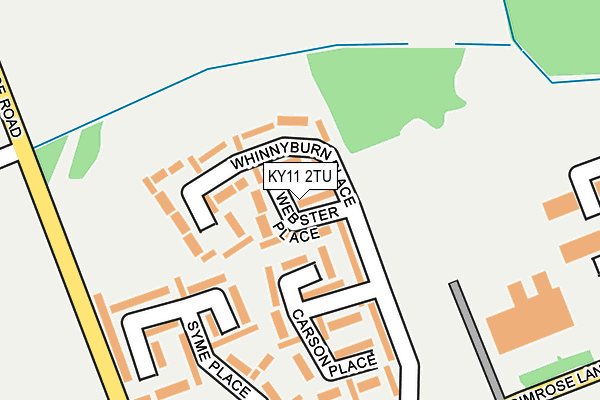 KY11 2TU map - OS OpenMap – Local (Ordnance Survey)