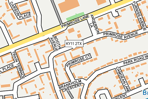 KY11 2TX map - OS OpenMap – Local (Ordnance Survey)