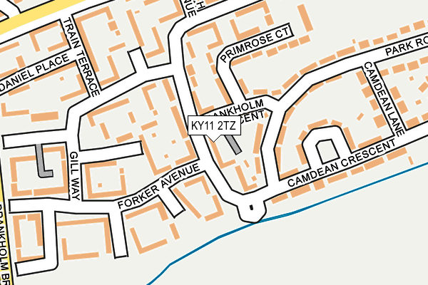 KY11 2TZ map - OS OpenMap – Local (Ordnance Survey)