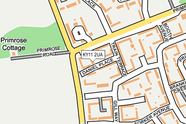 KY11 2UA map - OS OpenMap – Local (Ordnance Survey)