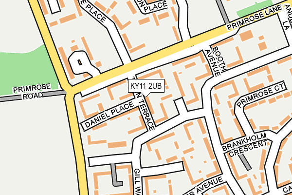 KY11 2UB map - OS OpenMap – Local (Ordnance Survey)