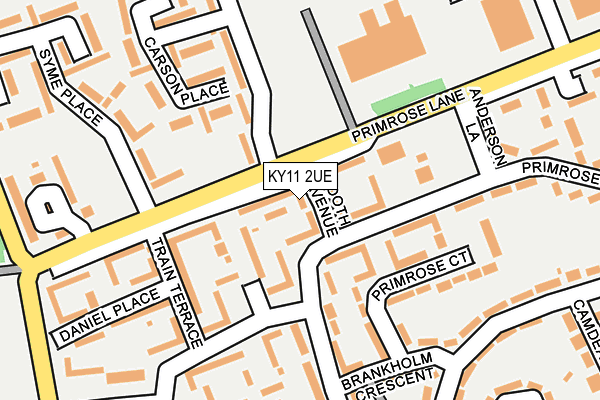 KY11 2UE map - OS OpenMap – Local (Ordnance Survey)