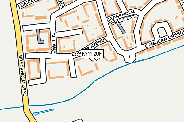 KY11 2UF map - OS OpenMap – Local (Ordnance Survey)