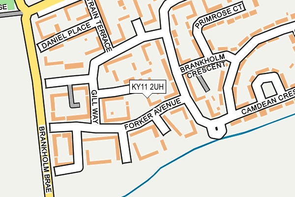 KY11 2UH map - OS OpenMap – Local (Ordnance Survey)