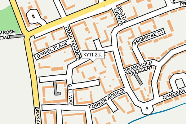 KY11 2UJ map - OS OpenMap – Local (Ordnance Survey)
