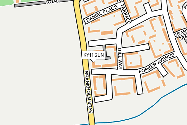 KY11 2UN map - OS OpenMap – Local (Ordnance Survey)