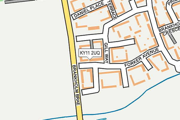 KY11 2UQ map - OS OpenMap – Local (Ordnance Survey)