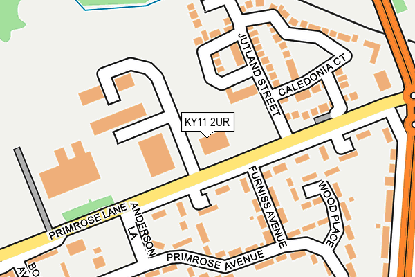 KY11 2UR map - OS OpenMap – Local (Ordnance Survey)