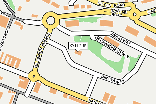 KY11 2US map - OS OpenMap – Local (Ordnance Survey)