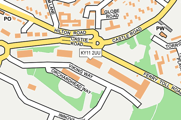 KY11 2UU map - OS OpenMap – Local (Ordnance Survey)