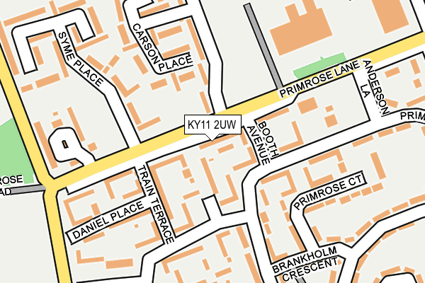 KY11 2UW map - OS OpenMap – Local (Ordnance Survey)