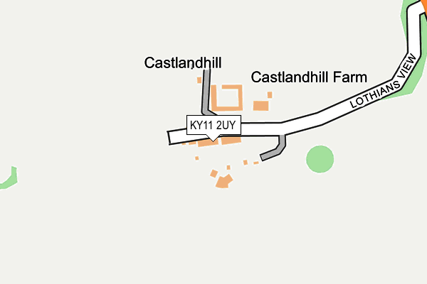 KY11 2UY map - OS OpenMap – Local (Ordnance Survey)