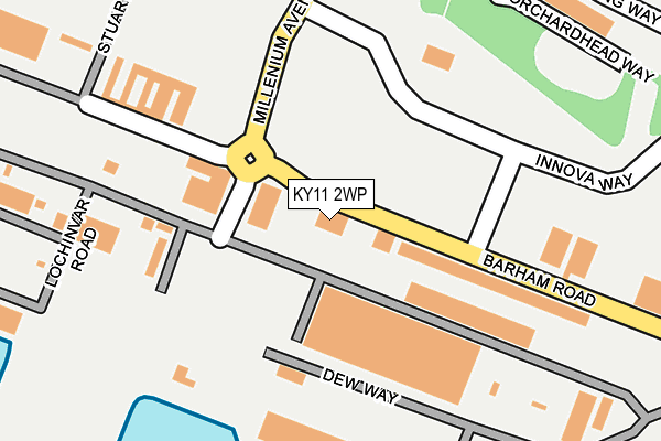 KY11 2WP map - OS OpenMap – Local (Ordnance Survey)