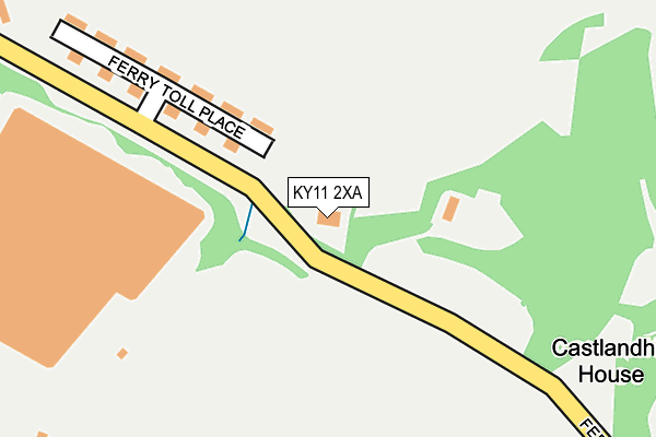 KY11 2XA map - OS OpenMap – Local (Ordnance Survey)