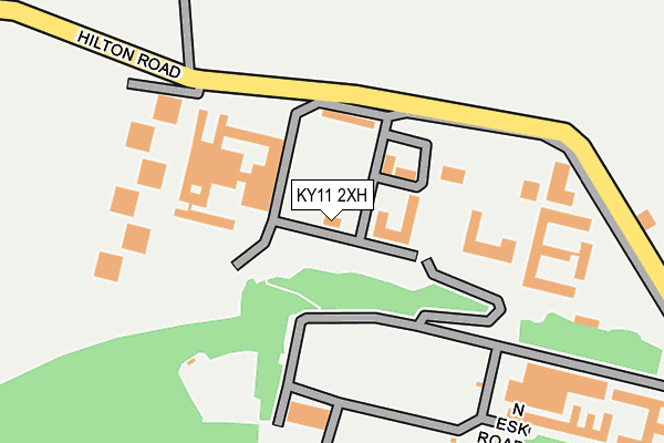 KY11 2XH map - OS OpenMap – Local (Ordnance Survey)