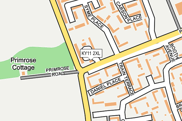 KY11 2XL map - OS OpenMap – Local (Ordnance Survey)