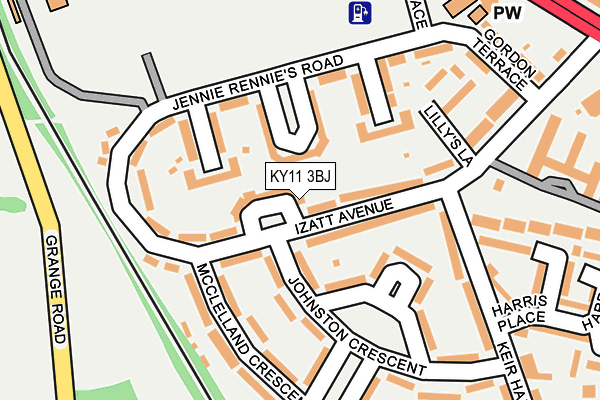 KY11 3BJ map - OS OpenMap – Local (Ordnance Survey)