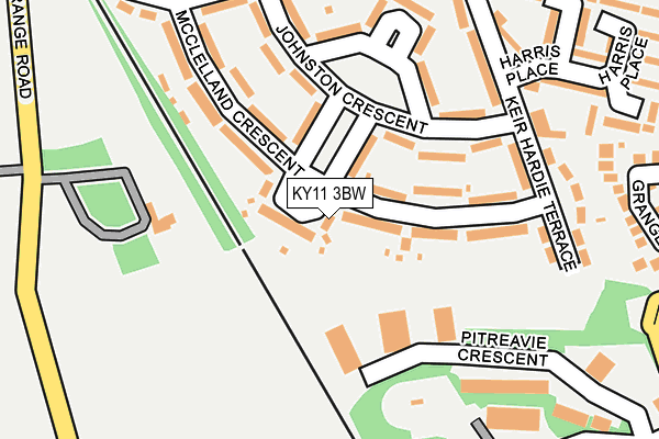 KY11 3BW map - OS OpenMap – Local (Ordnance Survey)