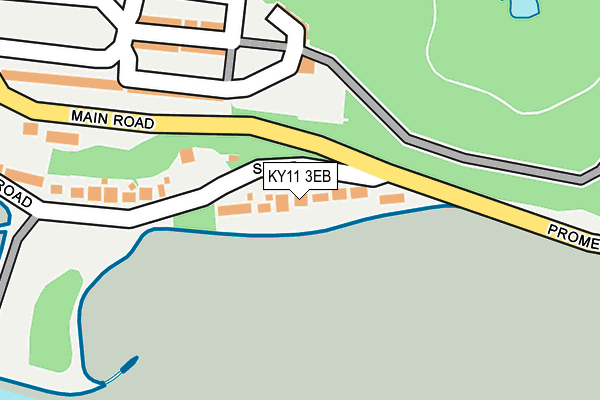 KY11 3EB map - OS OpenMap – Local (Ordnance Survey)