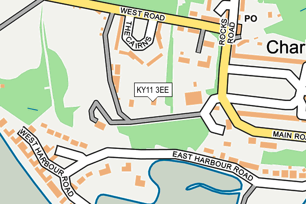 KY11 3EE map - OS OpenMap – Local (Ordnance Survey)