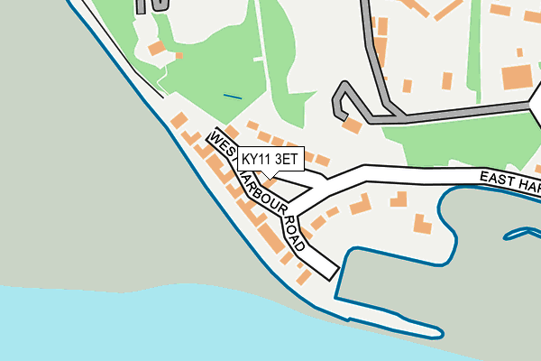 KY11 3ET map - OS OpenMap – Local (Ordnance Survey)