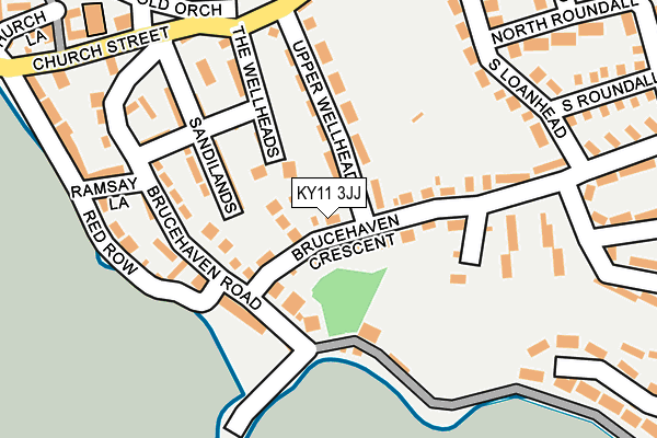 KY11 3JJ map - OS OpenMap – Local (Ordnance Survey)