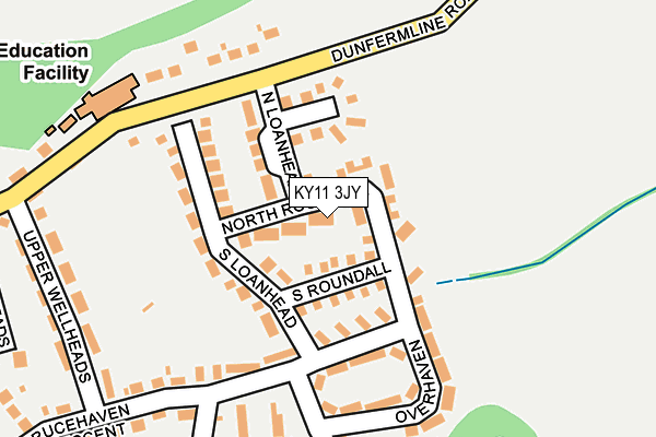 KY11 3JY map - OS OpenMap – Local (Ordnance Survey)