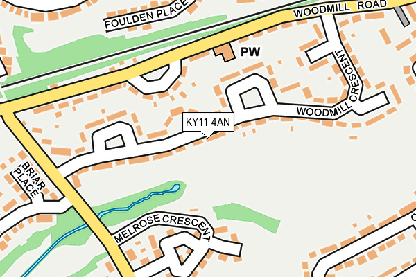 KY11 4AN map - OS OpenMap – Local (Ordnance Survey)