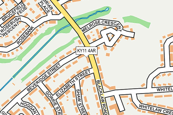 KY11 4AR map - OS OpenMap – Local (Ordnance Survey)