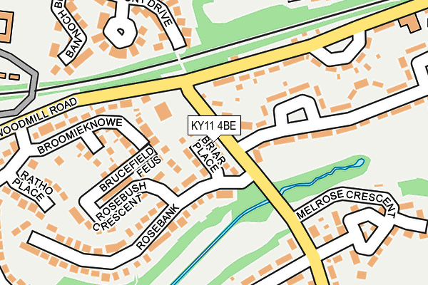 KY11 4BE map - OS OpenMap – Local (Ordnance Survey)