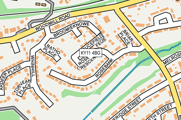 KY11 4BG map - OS OpenMap – Local (Ordnance Survey)