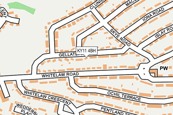 KY11 4BH map - OS OpenMap – Local (Ordnance Survey)