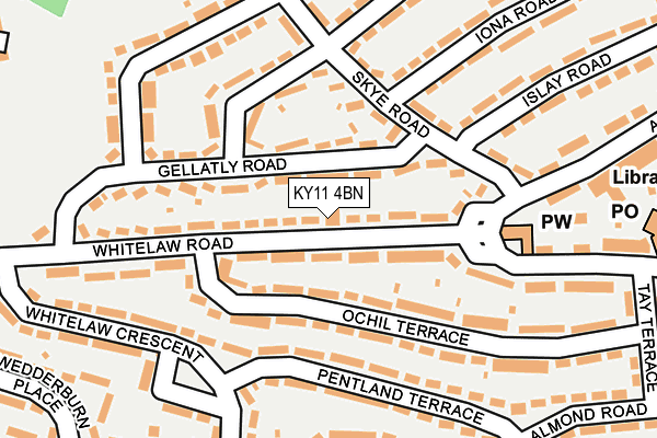 KY11 4BN map - OS OpenMap – Local (Ordnance Survey)