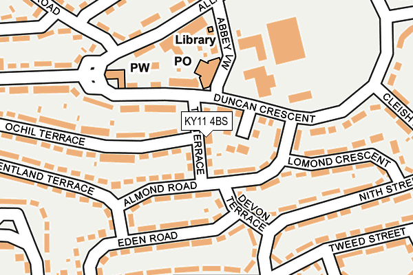 KY11 4BS map - OS OpenMap – Local (Ordnance Survey)