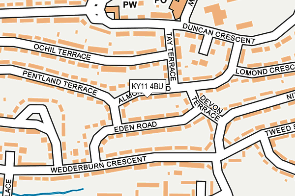 KY11 4BU map - OS OpenMap – Local (Ordnance Survey)