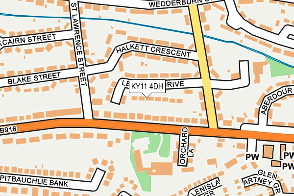 KY11 4DH map - OS OpenMap – Local (Ordnance Survey)
