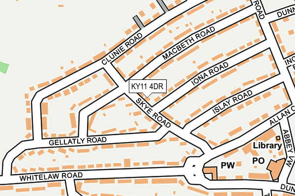 KY11 4DR map - OS OpenMap – Local (Ordnance Survey)