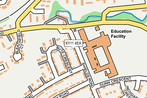 KY11 4EA map - OS OpenMap – Local (Ordnance Survey)