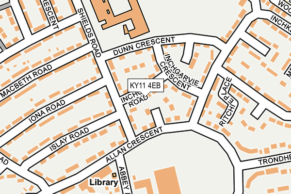 KY11 4EB map - OS OpenMap – Local (Ordnance Survey)