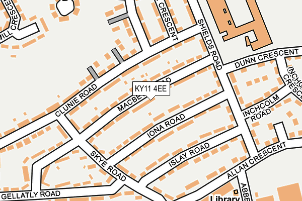 KY11 4EE map - OS OpenMap – Local (Ordnance Survey)