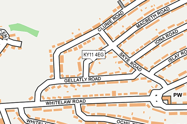 KY11 4EG map - OS OpenMap – Local (Ordnance Survey)