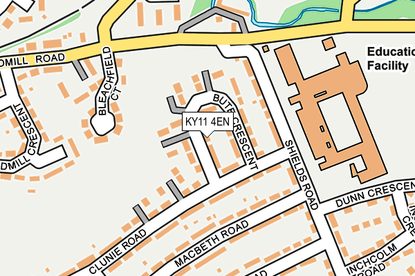 KY11 4EN map - OS OpenMap – Local (Ordnance Survey)