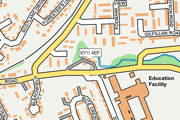 KY11 4EP map - OS OpenMap – Local (Ordnance Survey)