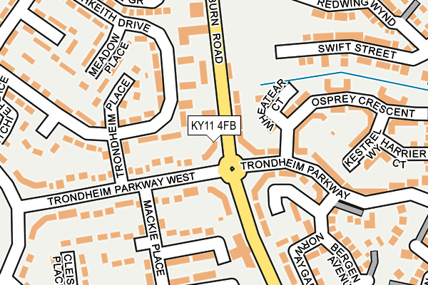 KY11 4FB map - OS OpenMap – Local (Ordnance Survey)